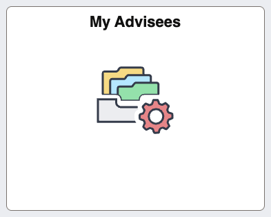 My Advisees tile