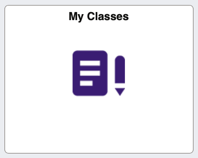 My Classes tile