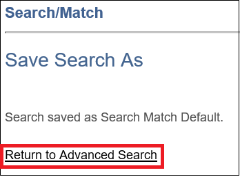 Save Search As