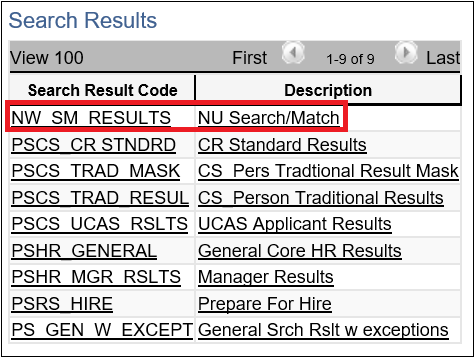 Search Results Code