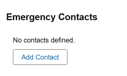add emergency contact