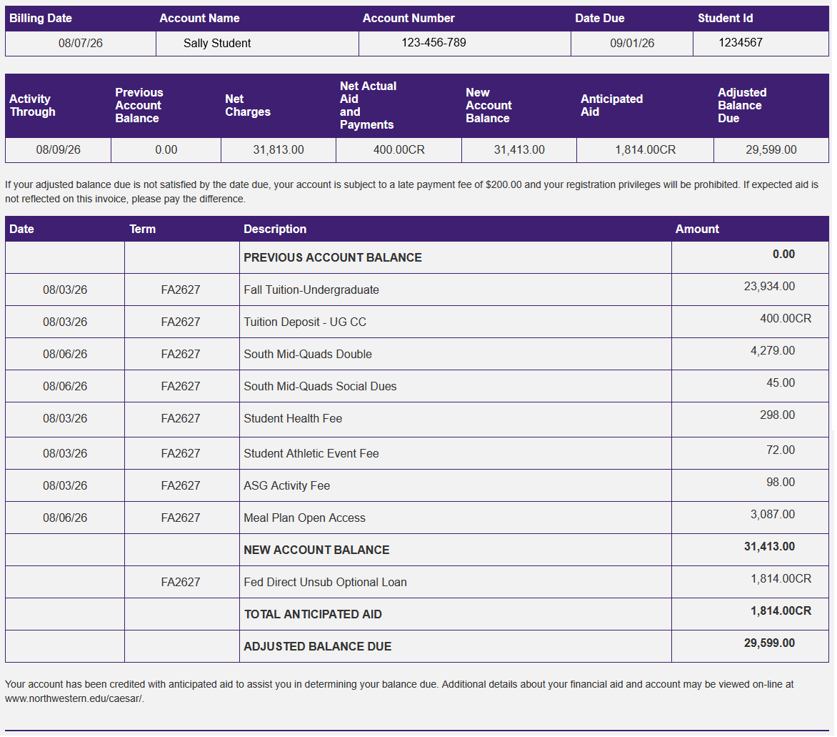 Your Online Bill Image