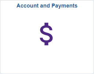 account and payment tile