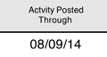 online bill activity posted through date