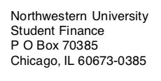 tuition bill office use field showing Student Finance office address