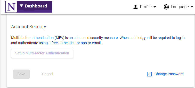 MFA setup multi factor