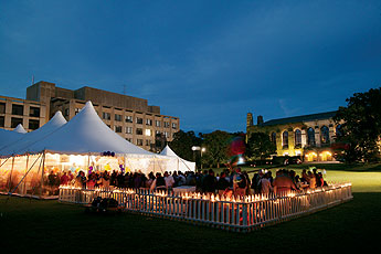 Alumni Reunion Tent on Deering Meadow