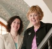 Jen Meyers, left, and Mary Desler