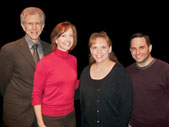 NUEA career panelists, from left, Tony Roberts, Rita Harvey, Jamibeth Margolis and Michael Kirsten