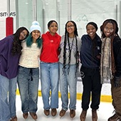 NU students enjoy an Area Councils ice-skating event