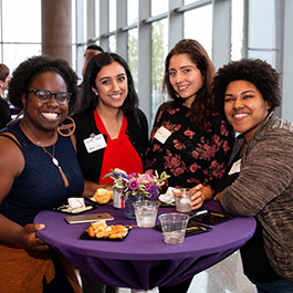 diverse group of students at an event