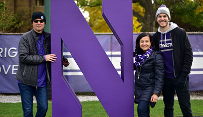 Family at tailgate