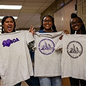 Northwestern students enjoy an NU Nights event