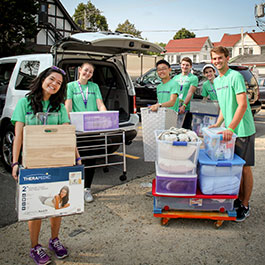 residential assistants moving furniture