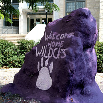 the rock welcoming new students