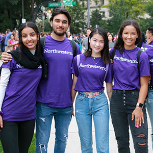 students at wildcat welcome