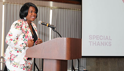 speaking at staff awards
