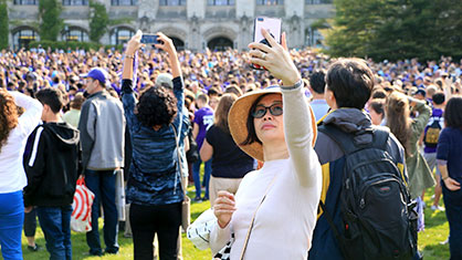 mom at wildcat welcome