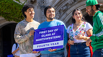 students at first day station