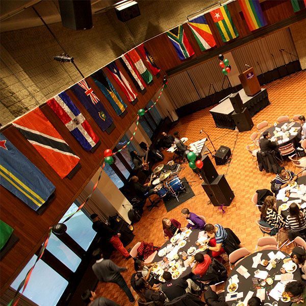 flags in the Louis room