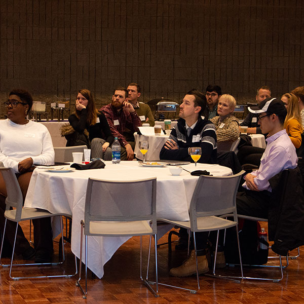 the audience at an event