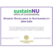 Sustain NU award