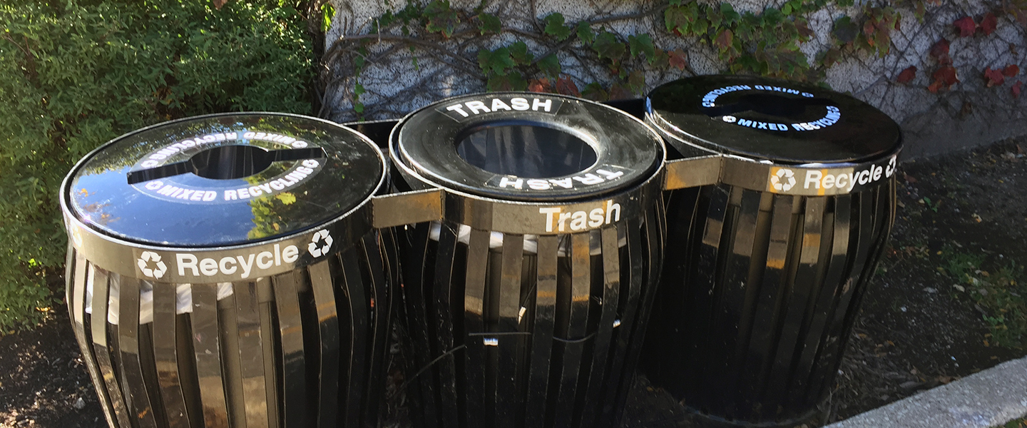 trash bins