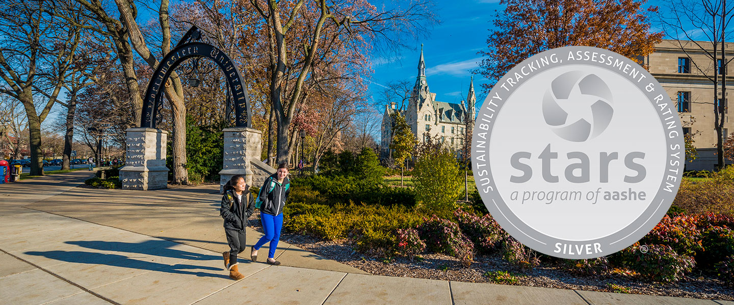 campus image with STARS logo