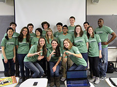 group of eco-reps posing for a picture