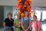Members of Circle Piecemakers visit a Quilt exhibit at the Milwaukee Museum of Art.