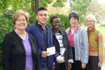 University Circle continues the tradition of supporting graduates of Noble Street Charter School who attend Northwestern. In Sept. 2011, University Circle presented a check for $500.00 to Michael Guerrero, a junior majoring in industrial engineering. 