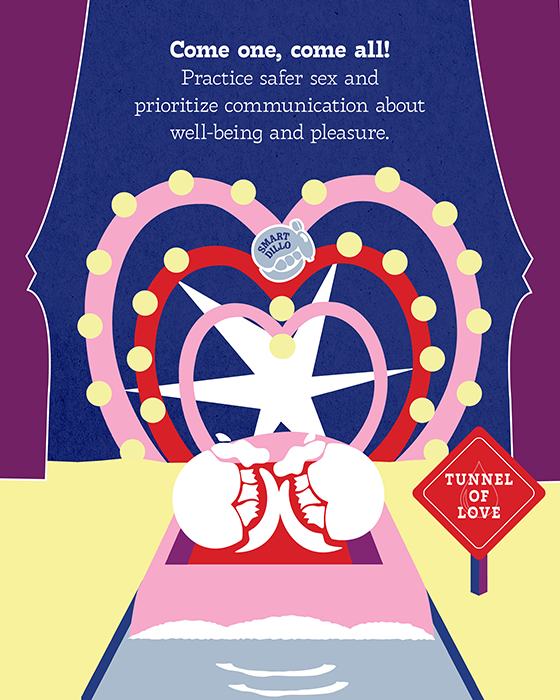 safer sex graphic dillo