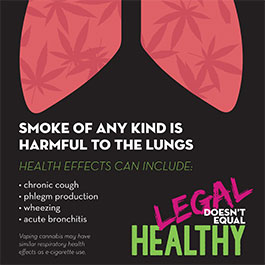 poster for Cannabis Campaign-Lung Health